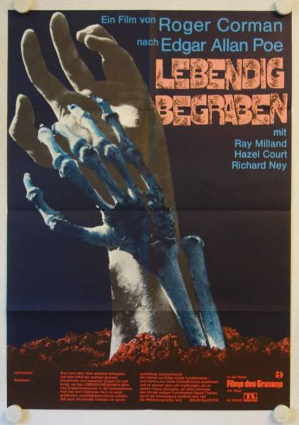 The Premature Burial re-release german movie poster
